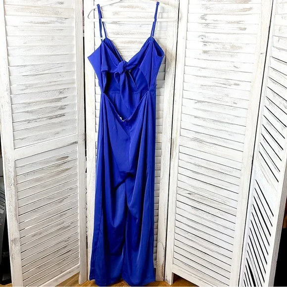 REVOLVE SUPERDOWN | Abigail Wide Leg Jumpsuit Blue - Picture 9 of 11